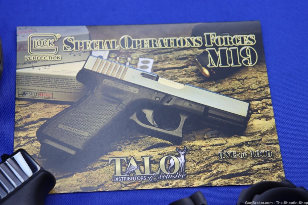 Glock G19 GEN4 Pistol SPECIAL OPERATIONS FORCES M19 9mm TALO Gun 1 of 1000 -img-7