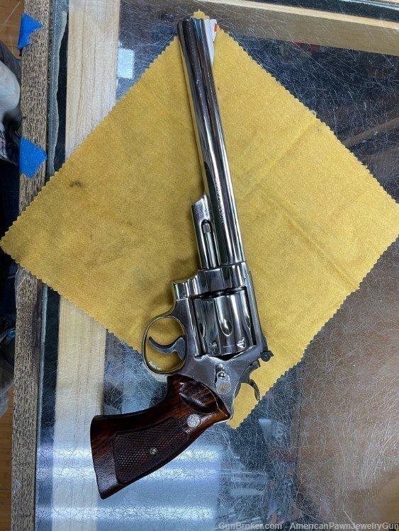 Rare Nickel Smith & Wesson 29-2 44. mag With 8 3/8 In Barrel-img-0