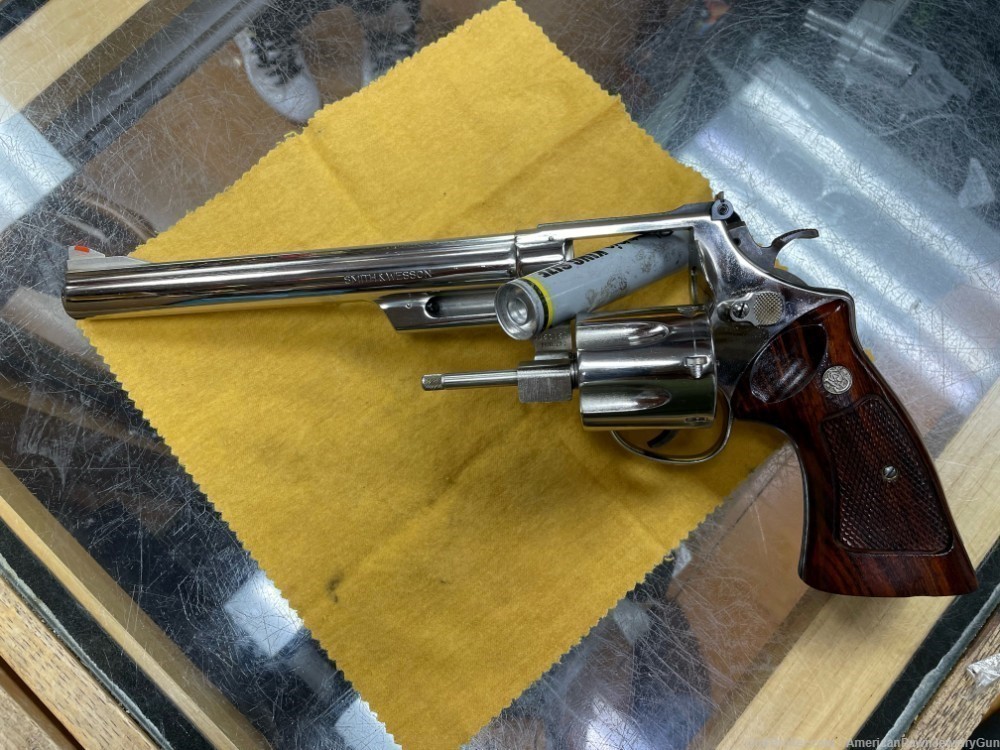 Rare Nickel Smith & Wesson 29-2 44. mag With 8 3/8 In Barrel-img-3