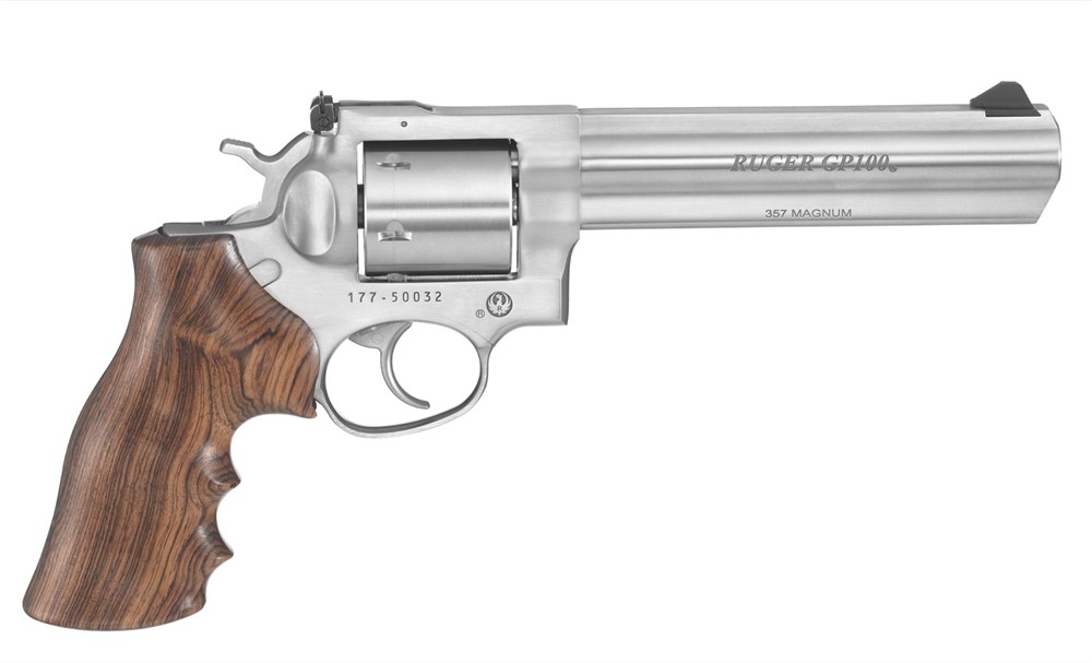 Ruger GP100 Stainless Walnut 357 Mag 6in 6 Shot 1759-img-0