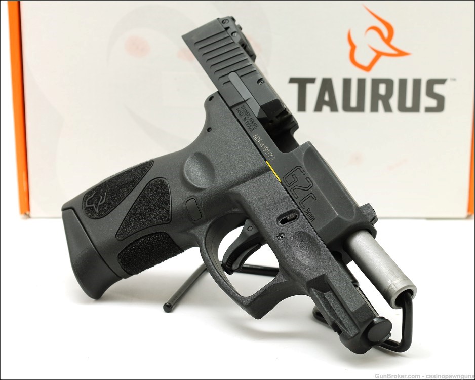TAURUS G2C 9mm Semi Auto Pistol w/ 2 Magazines & Box - Excellent --img-4