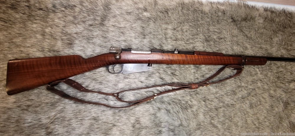 All Matching Argentine Model 1891 Mauser w/Rare tiger stiped stock! -img-0