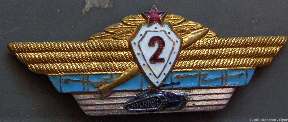 Original Russian from Soviet era officers qualification badge 2nd class-img-0