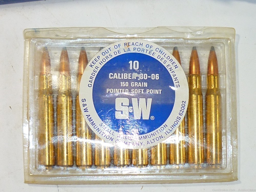 10rd - 30-06 - 150gr SP - SMITH AND WESSON - Made In Canada - RARE s&w-img-1
