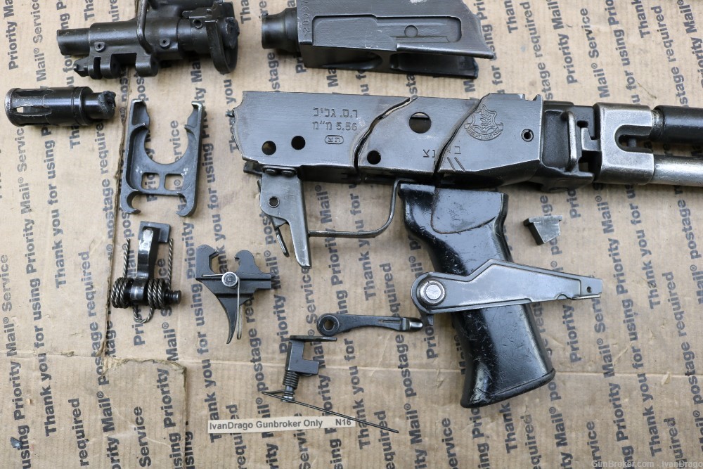 Galil ARM Parts Kit Israeli IMI Milled Receiver AK47 Rare Intact Front Stub-img-2