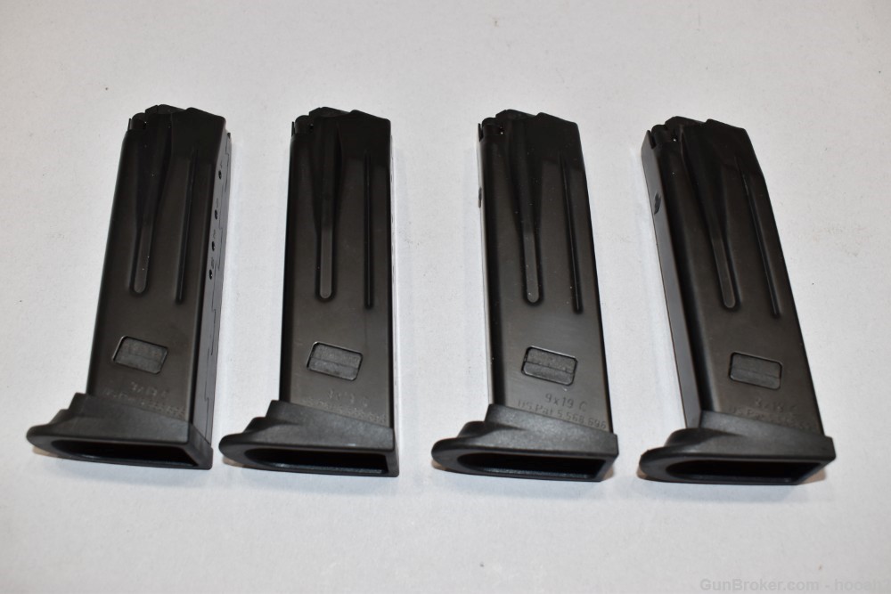 4 H&K USP9 P2000 10 Rd 9mm Pistol Magazines Zipper Back -img-2
