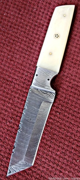 Damascus FULL TANG TANTO DESIGN knife -img-2