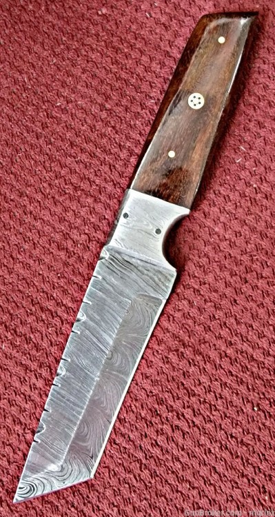 Damascus FULL TANG TANTO DESIGN knife -img-5