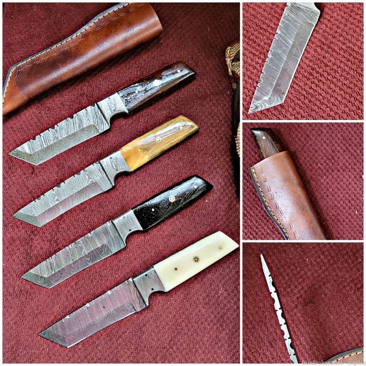 Damascus FULL TANG TANTO DESIGN knife -img-0