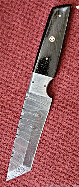 Damascus FULL TANG TANTO DESIGN knife -img-3