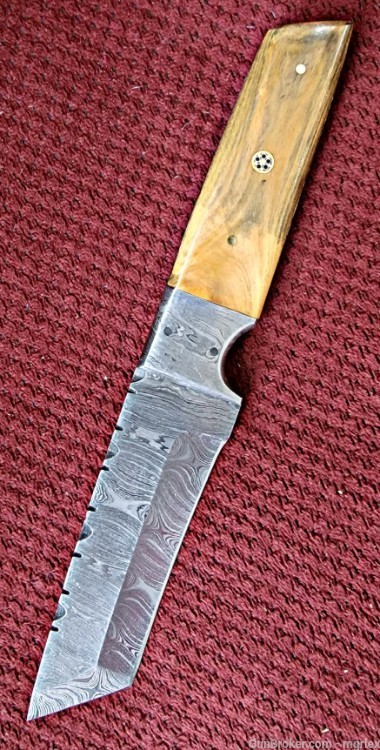 Damascus FULL TANG TANTO DESIGN knife -img-4