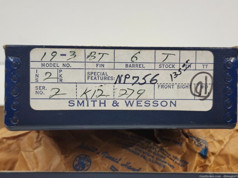 Smith & Wesson 19-3 .357 Mag 6in Bbl w/ Original Box, Paperwork, Tools-img-28