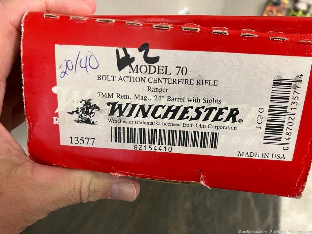 Winchester model 70 Ranger 7mm Rem. mag 24" ANIB NO RESERVE!-img-16