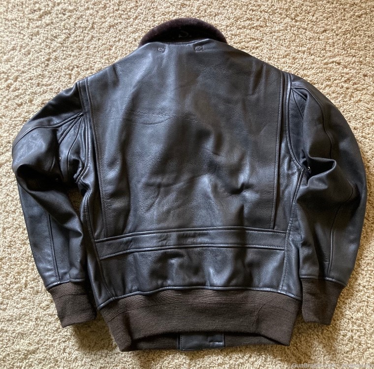 US NAVAL AVIATOR LEATHER JACKET SPEC M422 ALSO KNOWN AS THE G-1.-img-4