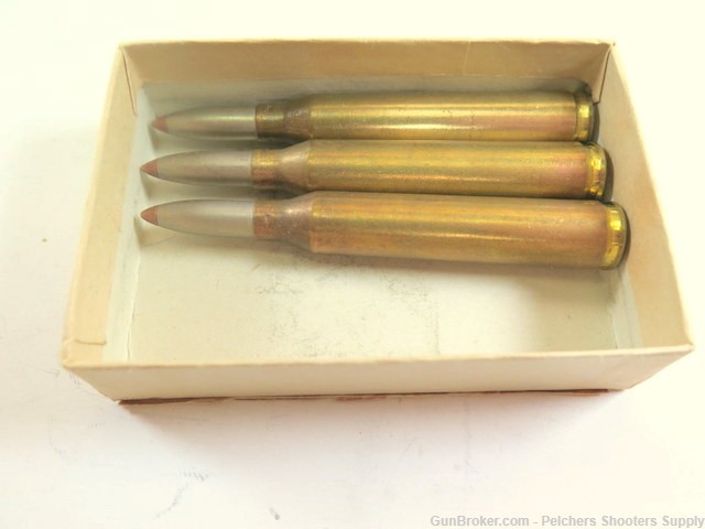 Vintage Rare Partial Box of .242 Rimless Kynoch Nitro Express Copper Point-img-9