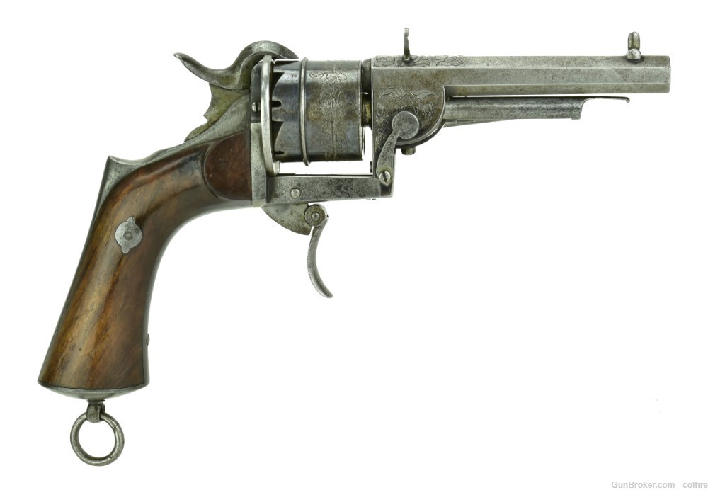 Scarce Loron Patent Pinfire Revolver (AH5280)-img-1