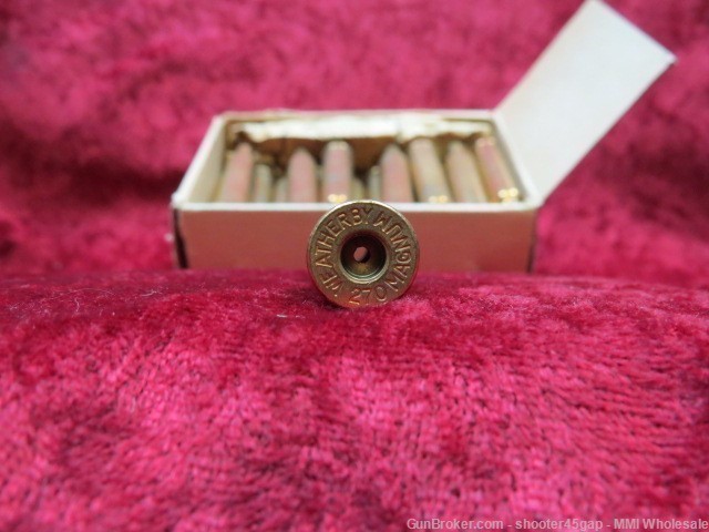 Weatherby .270 Weatherby Magnum Brass (35 Unprimed Casings)-img-3