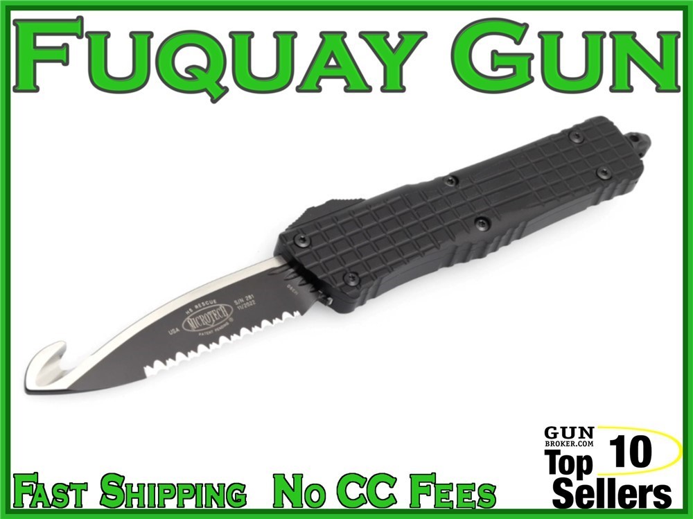 Microtech Combat Troodon Frag HS Rescue Tactical Full Serrated 601-3 THS-img-0