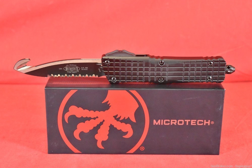 Microtech Combat Troodon Frag HS Rescue Tactical Full Serrated 601-3 THS-img-1