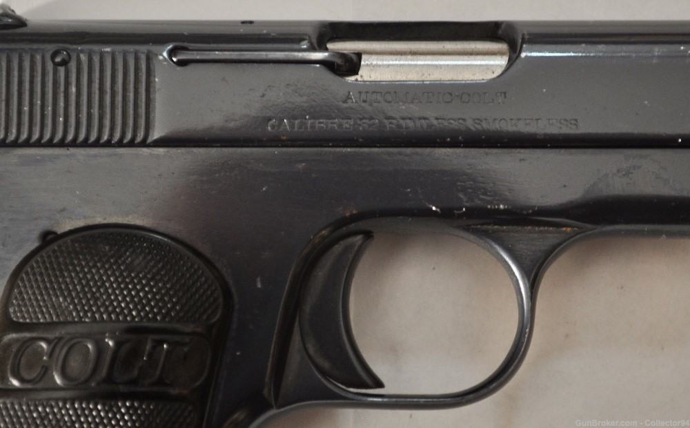 Colt 1903 Hammerless .32 Pocket Pistol c. 1912 Exc Cond re-blue-img-6