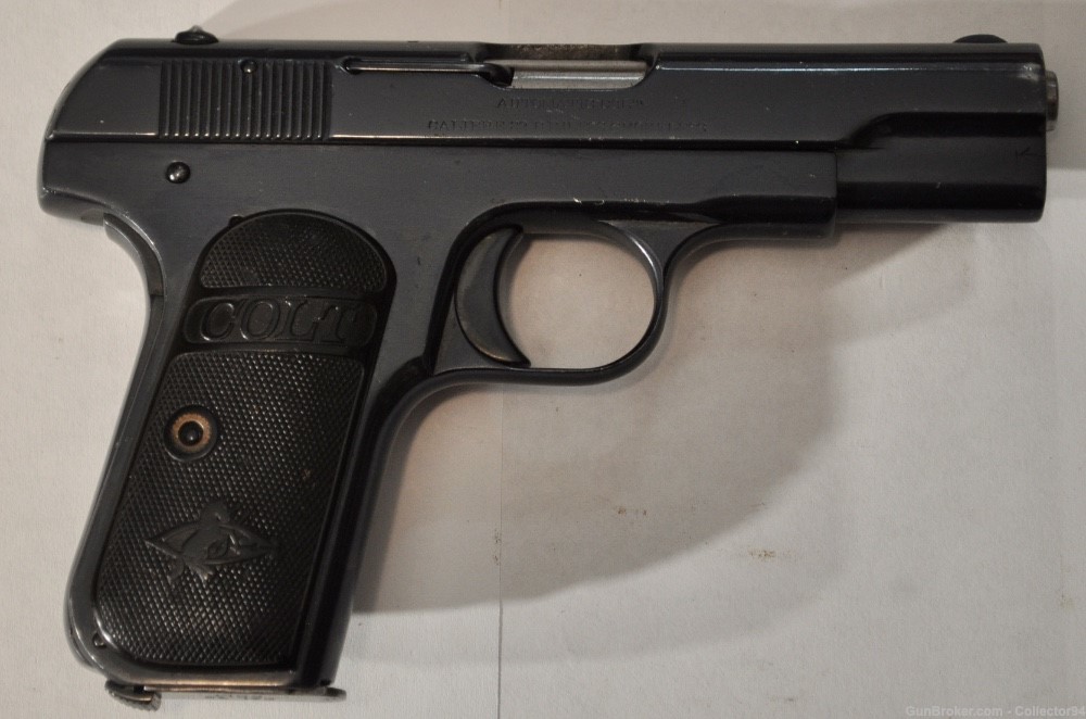 Colt 1903 Hammerless .32 Pocket Pistol c. 1912 Exc Cond re-blue-img-1