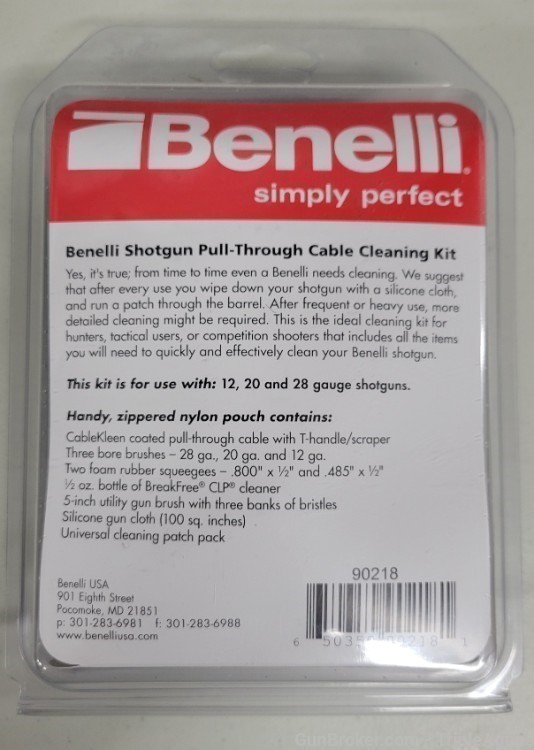 Benelli Shotgun pull through cable cleaning kit 90218-img-1