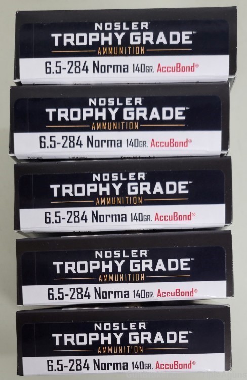 Nosler Trophy Grade 6.5-284 Norma 140gr Accubond lot of 100rds 60040-img-0