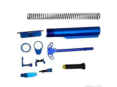 AR-15 Blue Splash Kit for Lower/Upper mil spec carbine buffer tube kits