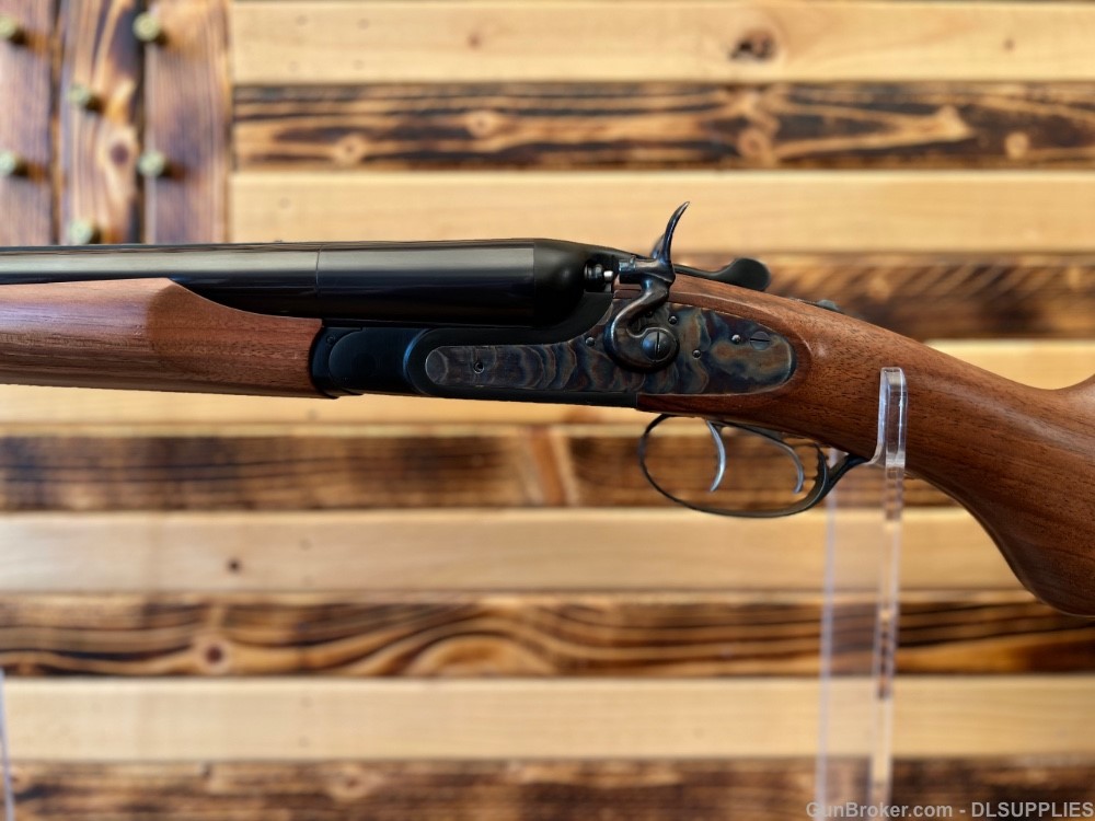 PIETTA 1878 DELUXE HAMMER COACH GUN CASE HARDENED BLUED WALNUT 20" BBL 12GA-img-5