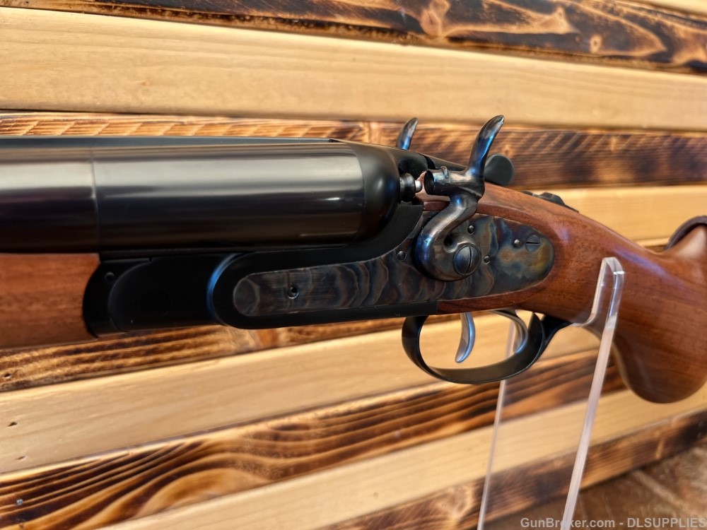 PIETTA 1878 DELUXE HAMMER COACH GUN CASE HARDENED BLUED WALNUT 20" BBL 12GA-img-8