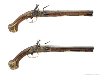 Beautiful Italian Flintlock Horse Pistols (AH8205)