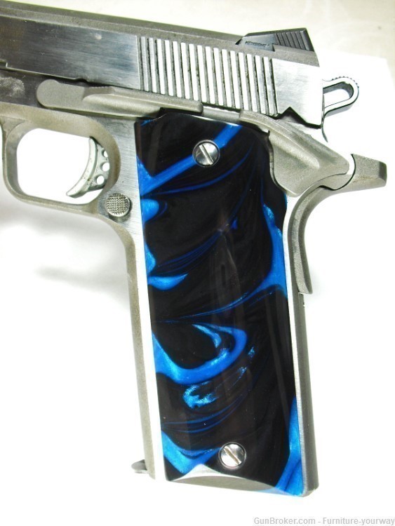 Black & Blue Pearl Coonan .357 Grips-img-1