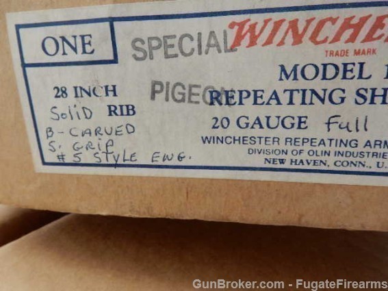 1952 Winchester Model 12 Factory Engraved 20 Gauge-img-3