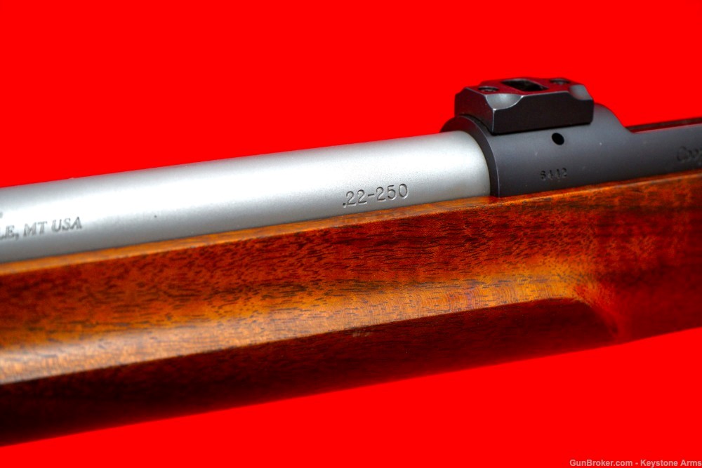 Desired Cooper Model 22 .22-250 Stainless Barrel AAA Wood Like New-img-13