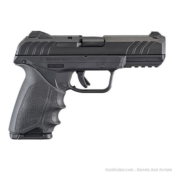 Ruger 3819 Security-9 Semi-Auto Pistol, 9MM, 4" Bbl, Black, Hogue HandAll-img-0