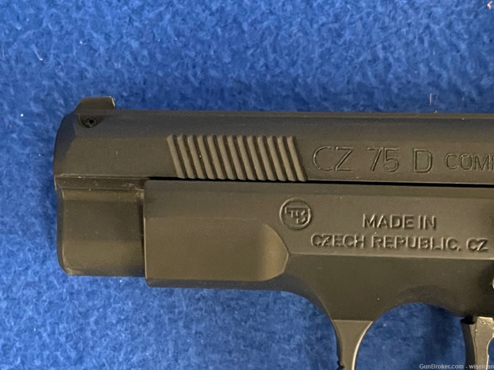 New CZ 75 D Compact 9mm Decocker Semi-Auto Pistol-img-5
