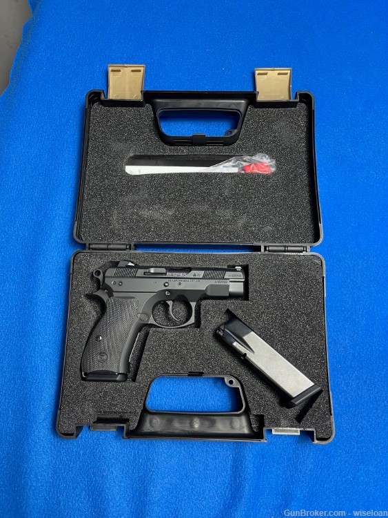 New CZ 75 D Compact 9mm Decocker Semi-Auto Pistol-img-0
