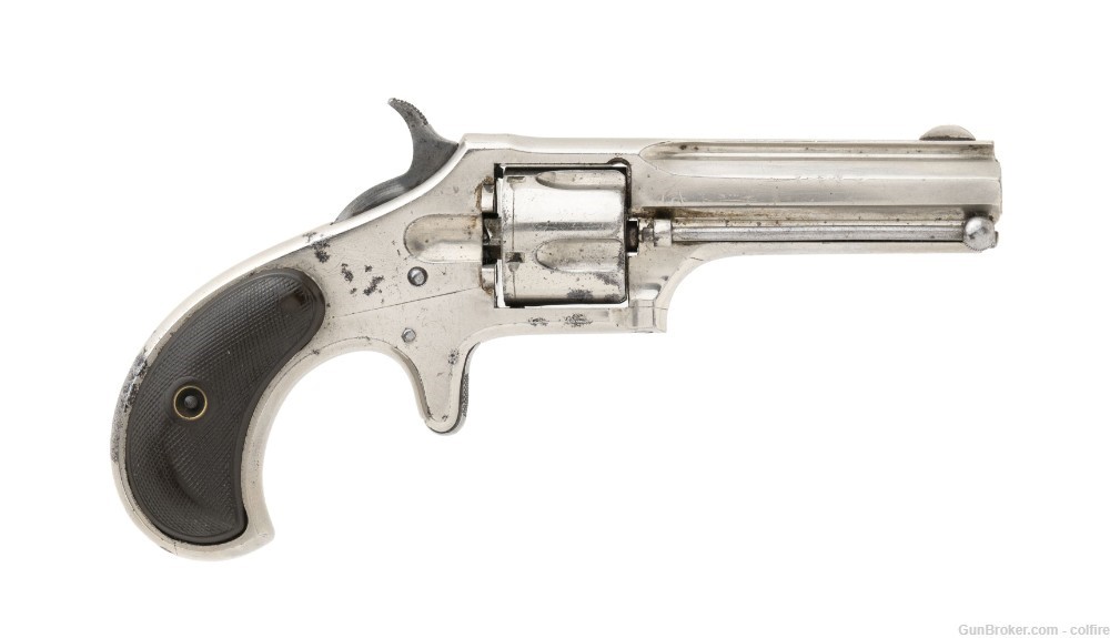 Remington New model No 1 Smoot Revolver .30 Rimfire Short (AH6823)-img-1