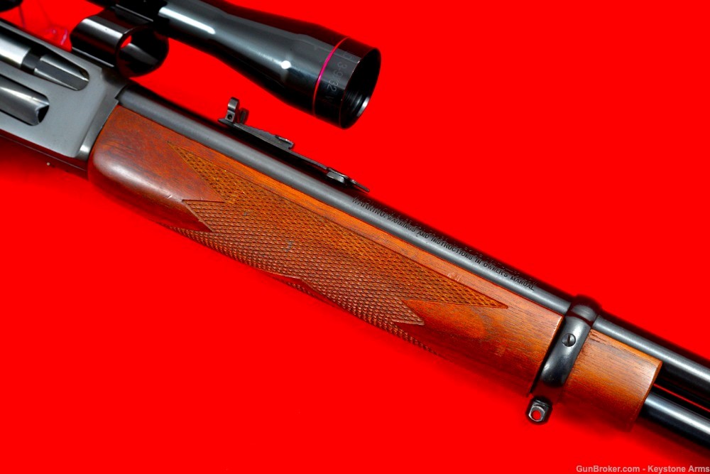 Desired JM Marlin 336CS .35 Remington Blue Finish Checkered Wood & Scope-img-4