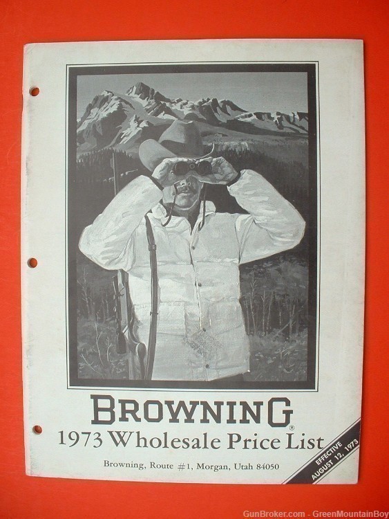 Scarce 1973 BROWNING Catalog Companion Wholesale/Retail Price List- XLNT !-img-0
