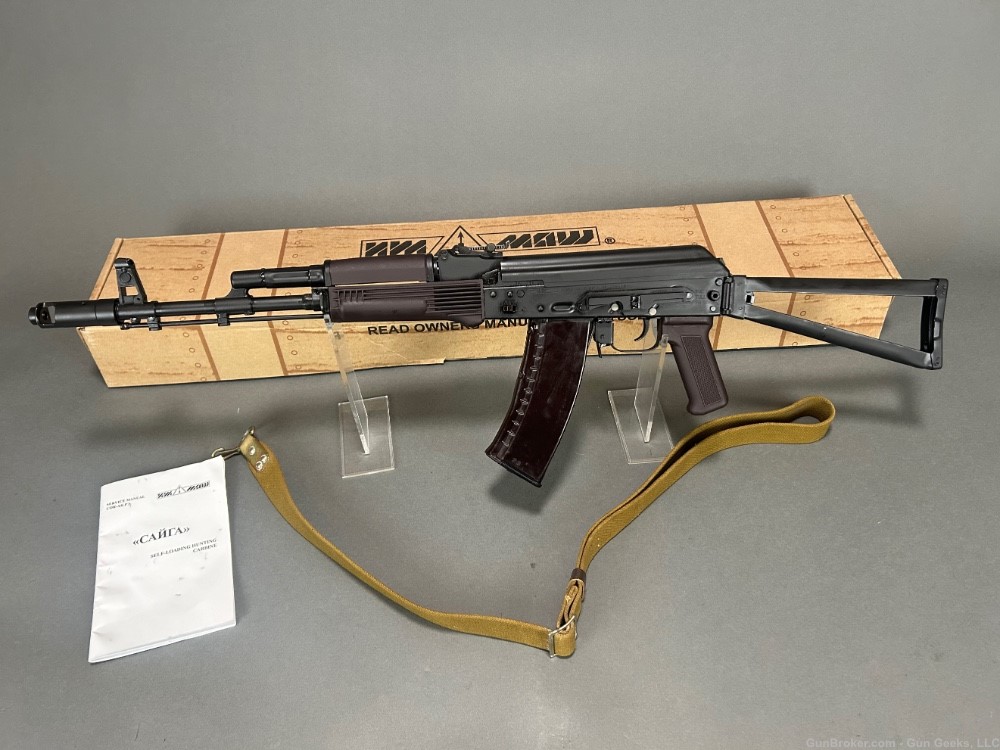 Russian Izhmash Saiga AK74 SIDE FOLDING STOCK 5.45x39 AK-74 Tula Plum RARE!-img-13