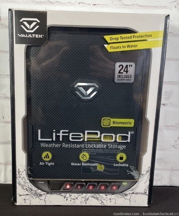 Vaultek LifePod 1.0, Biometric Portable, Lockable Safe, Covert Black-img-0