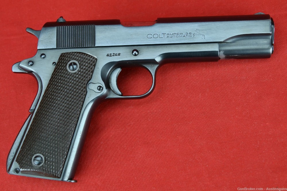 RARE, EARLY Pre-70 Series Colt - 38 Super - “FAT BARREL” - 1911-img-0