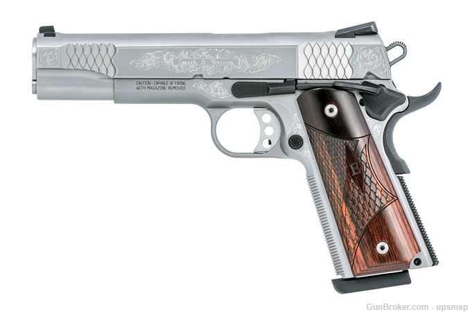 SMITH AND WESSON SW1911 ENGRAVED 45 ACP   10270-img-0