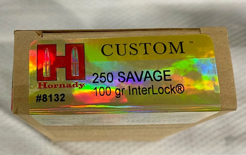 20 rounds of 100 gr 250 Savage by Hornady-img-1