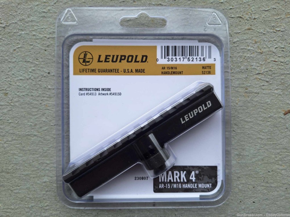 Leopold Mark 4 AR-15 / M16 Carry Handle Mount-img-0