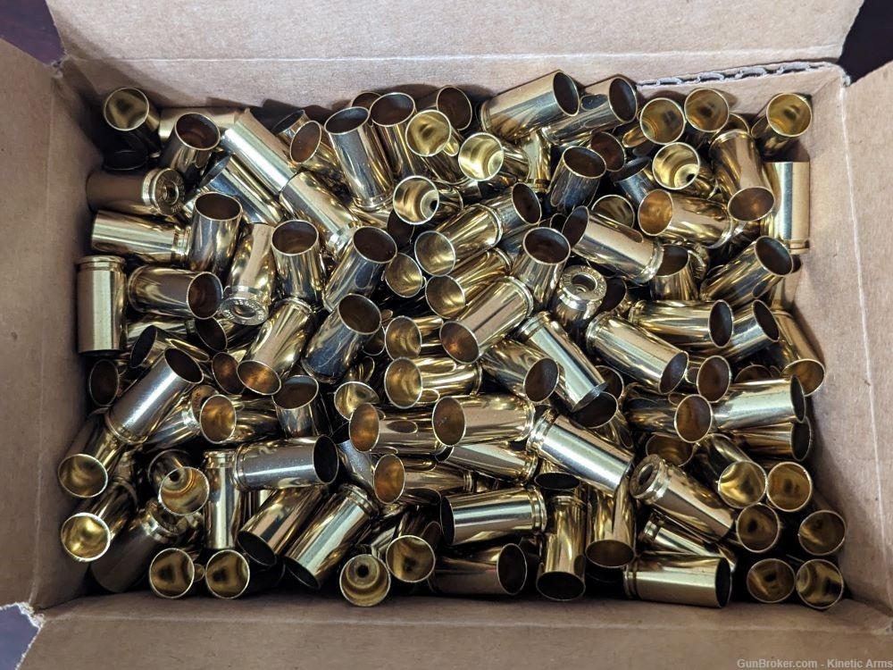 Bulk brass - 500 NEW unfired Armscor 9mm Luger unprimed brass FREE shipping-img-1