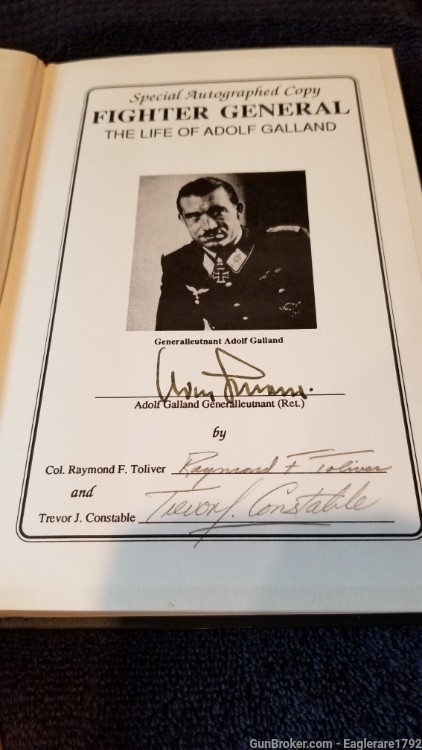 Signed book-Fighter General.  The Life of Adolf Galland.-img-1
