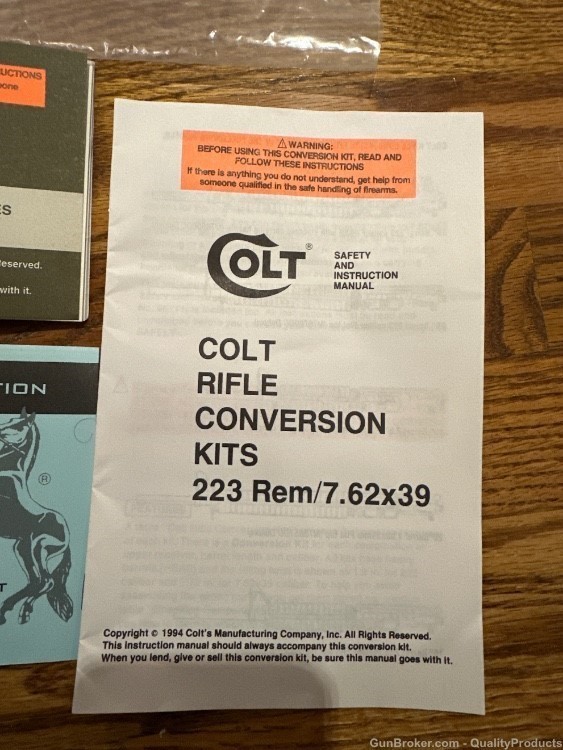 Colt AR-15 upper conversion instructions and small parts kit-img-3