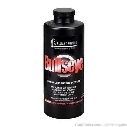 Alliant Bullseye Shotshell/Handgun Powder 2 lbs pounds-img-0